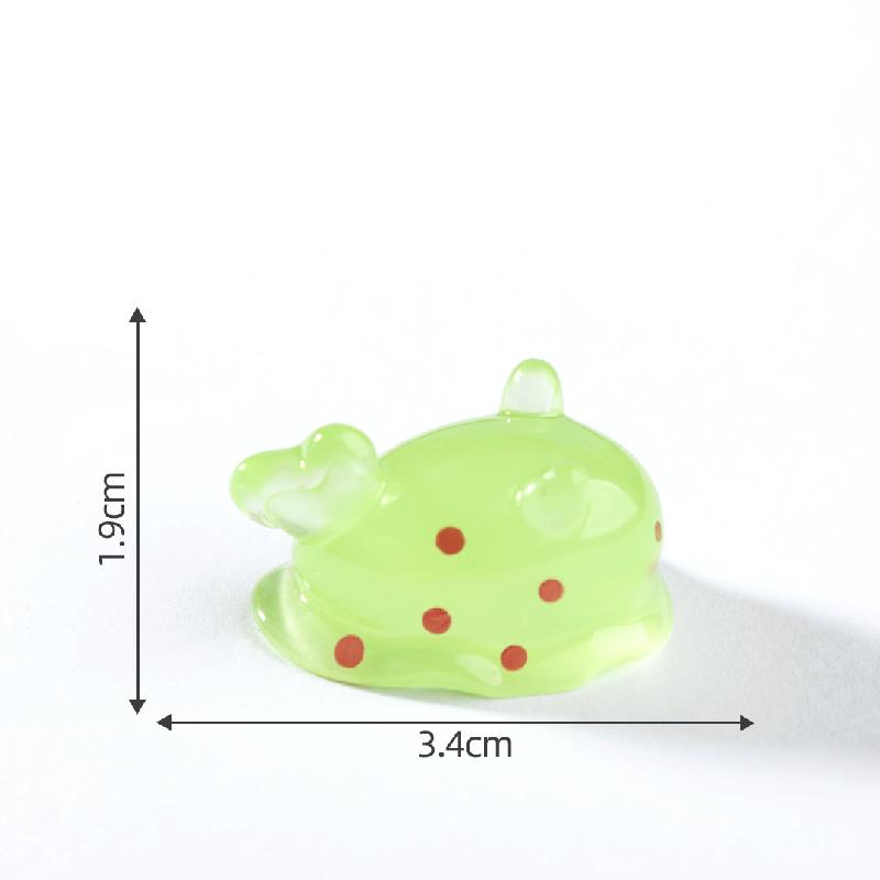 Tiểu cảnh thỏ biển & bãi cát phát sáng DIY, phụ kiện tiểu cảnh mini resin garden treo bàn cute (ZC-1460)