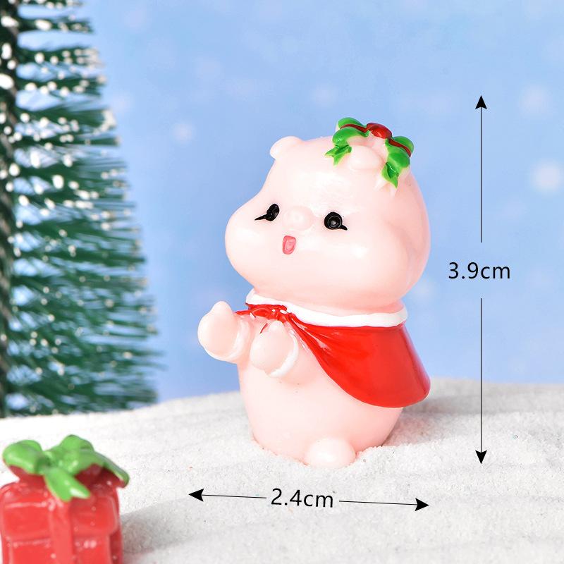 Tiểu cảnh Noel: người tuyết và táo bình an mini DIY (ZC-1050)