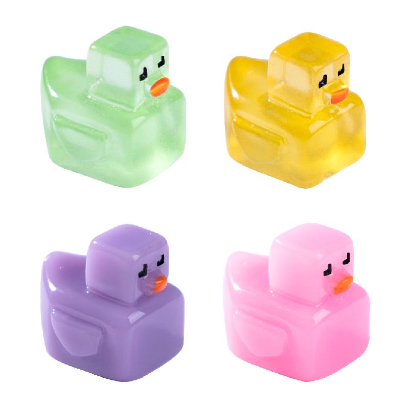 Tiểu cảnh vịt vàng phát sáng DIY, phụ kiện tiểu cảnh mini blind bag bàn cute (ZC-909)