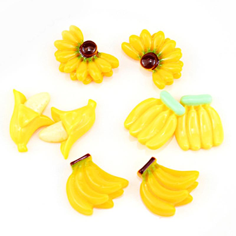 Charm chuối DIY trang trí vỏ điện thoại & kẹp tóc (FF-123)