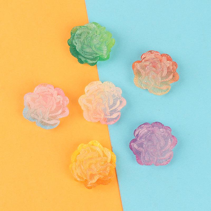 Charm hoa trà phát sáng DIY trang trí điện thoại (FF-478)