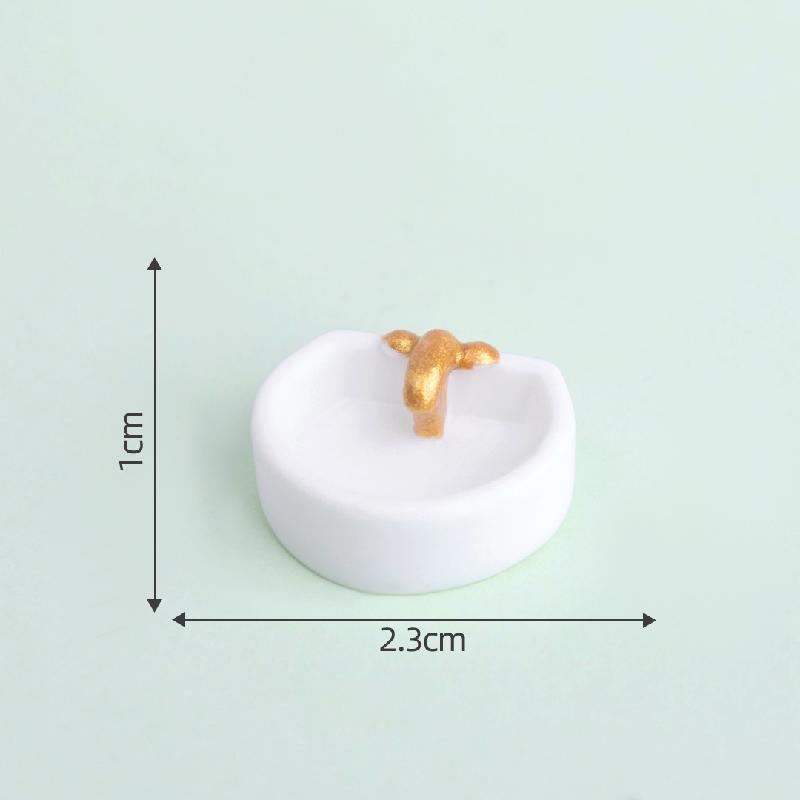 Tiểu cảnh phòng tắm hồng dễ thương, búp bê DIY, phụ kiện bàn tiểu cảnh mini (ZC-350)