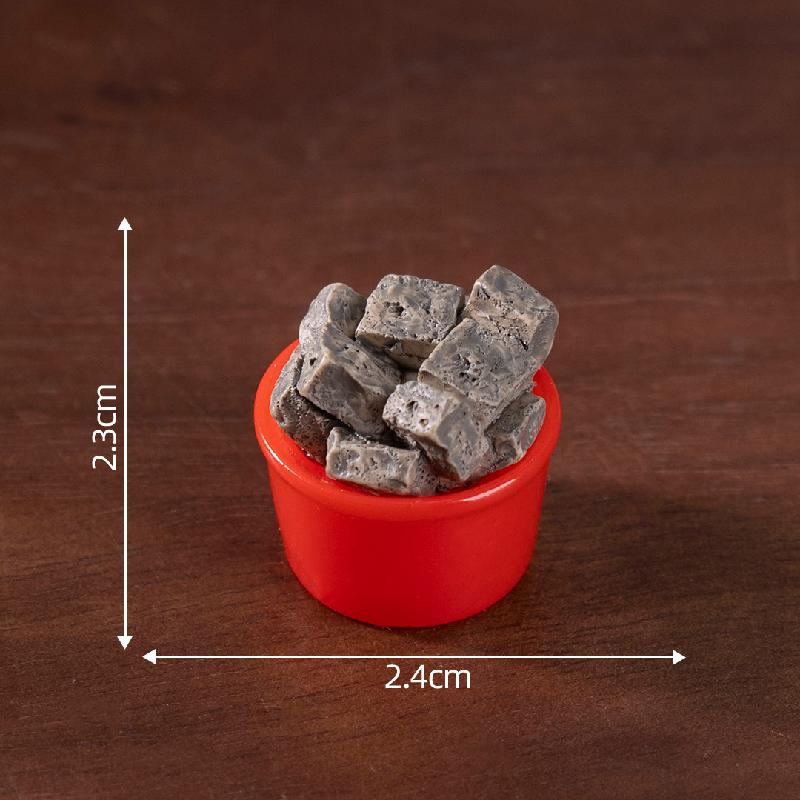 Tiểu cảnh đồ ăn giả: đậu thối, tôm DIY, phụ kiện bàn tiểu cảnh mini (ZC-653)