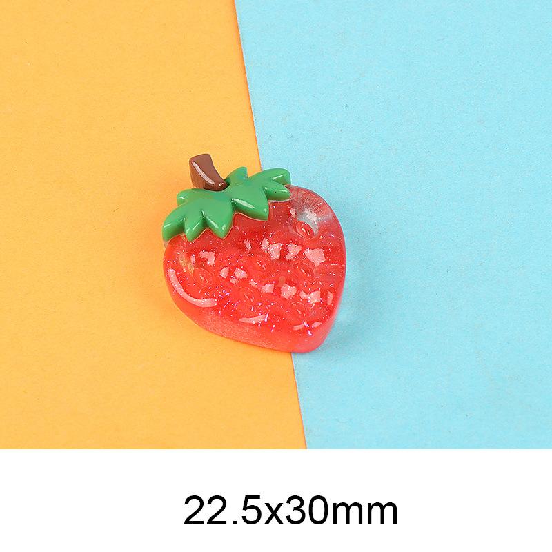 卡通夜光水果片 可爱diy奶油胶自制手机壳头饰饰品树脂配件批