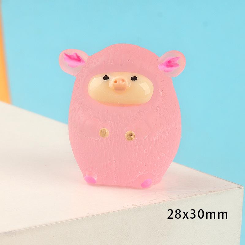 Charm heo phát sáng DIY trang trí vỏ điện thoại (FF-259)