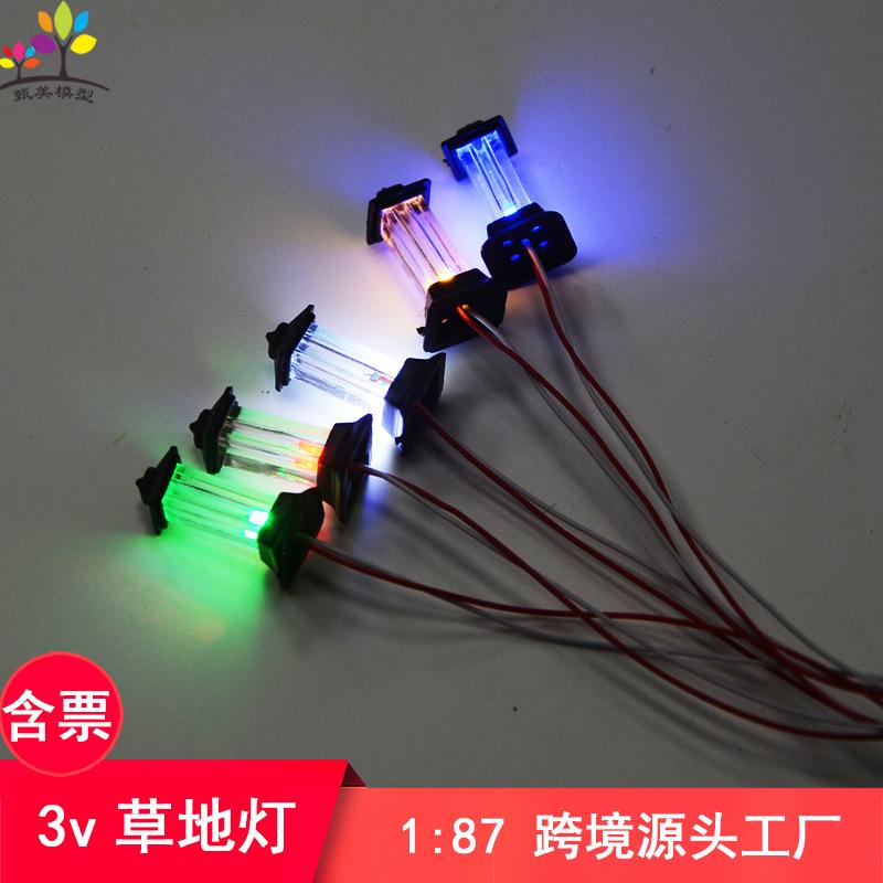 Phụ Kiện Mô Hình Đèn Sân Cỏ Mini Có Đèn LED (MH-165)