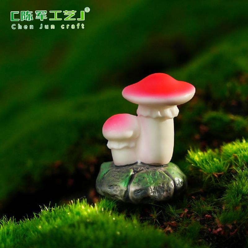Phụ Kiện Tiểu Cảnh 跨境新品微景观创意可爱小蘑菇园艺造景 DIY装饰品配件迷你小摆件