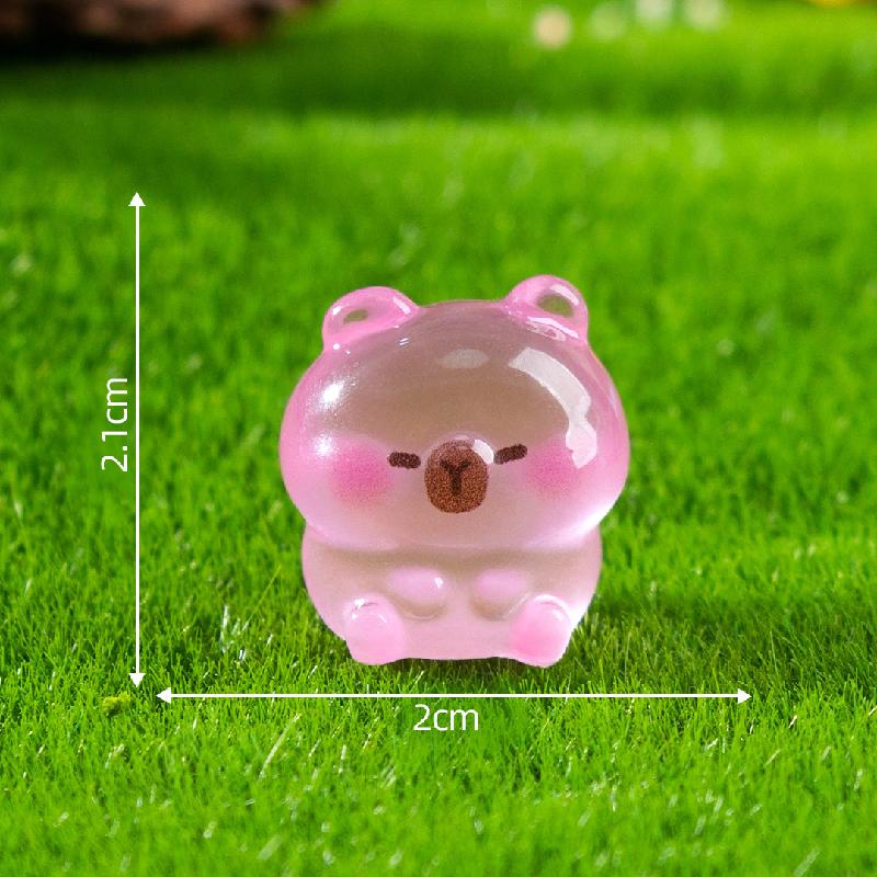 Tiểu cảnh capybara phát sáng DIY, phụ kiện tiểu cảnh mini bàn garden cute (ZC-1122)