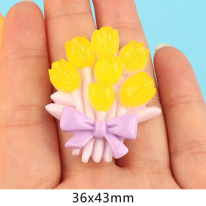 新款夜光花束饰品树脂配件奶油胶手机壳手链diy挂坠手工配饰