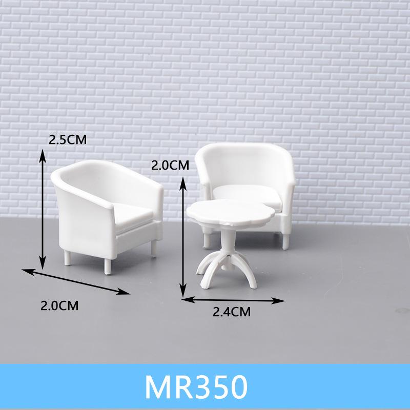 Phụ Kiện Mô Hình Bộ Bàn Ghế Nội Thất Mini Tỷ Lệ 1:30 (MH-148)