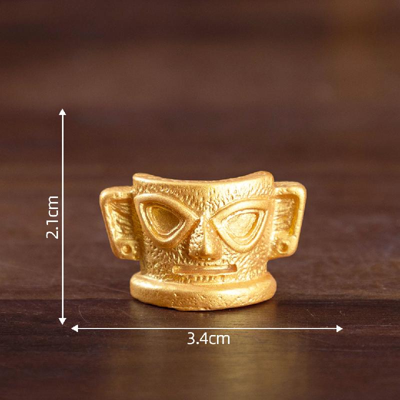 Bảo tàng cổ vật mini, bốn cừu vuông, phụ kiện DIY trang trí bàn tiểu cảnh nhỏ (ZC-42)