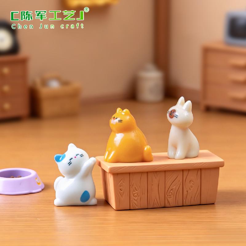 Phụ Kiện Tiểu Cảnh Mèo Béo Quán Cà Phê Mini (PK-248)