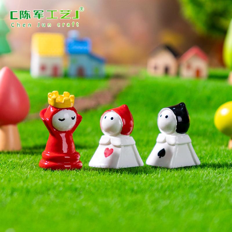 跨境微景观创意房子小树棋子园艺造景 DIY装饰品挂配件迷你小摆件