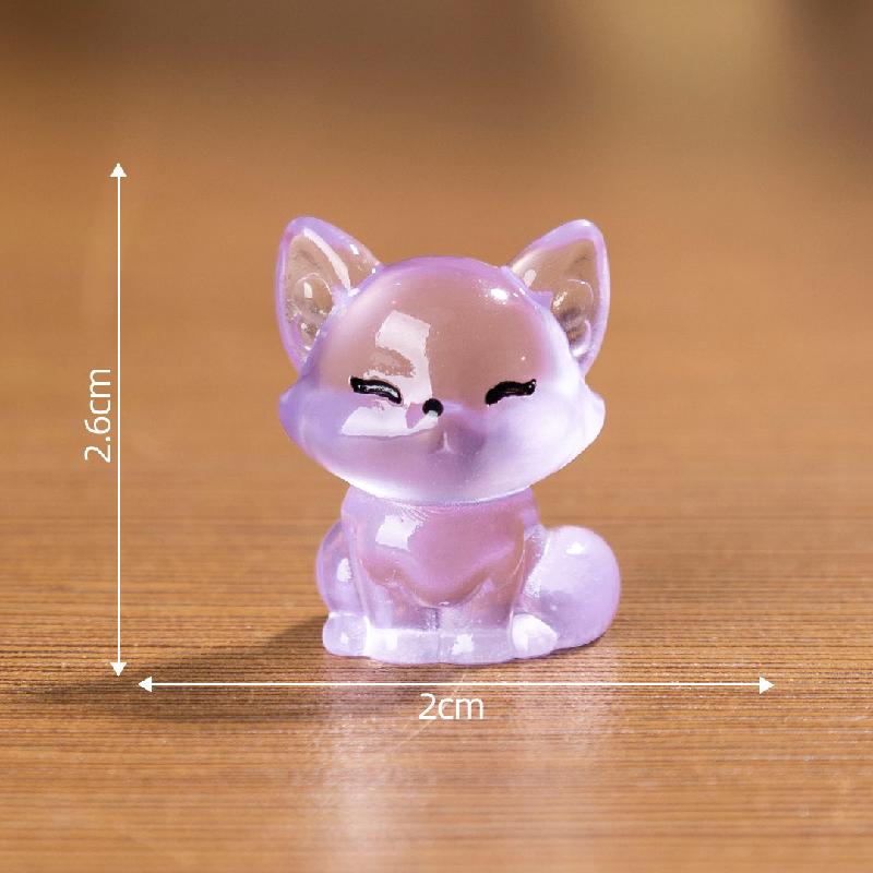 Tiểu cảnh cáo phát sáng, túi bất ngờ DIY, phụ kiện resin tiểu cảnh bàn mini dễ thương (ZC-294)