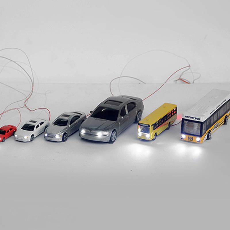 Phụ Kiện Mô Hình Ô Tô Mini Có Đèn LED Mô Hình Sa Bàn (MH-57)