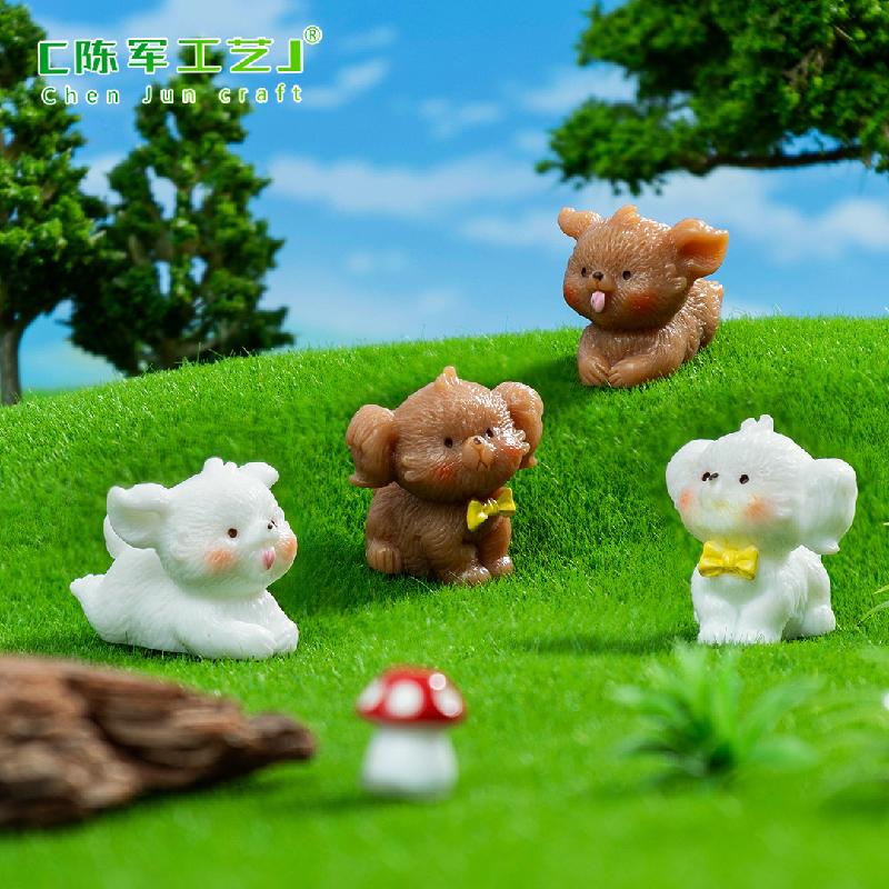 Phụ Kiện Tiểu Cảnh Chó Teddy Năng Động Mini (PK-258)