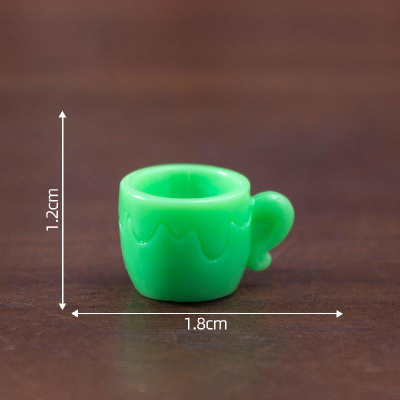 微景观创意多彩杯子茶壶娃娃屋 DIY装饰品配件迷你树脂桌面小摆件