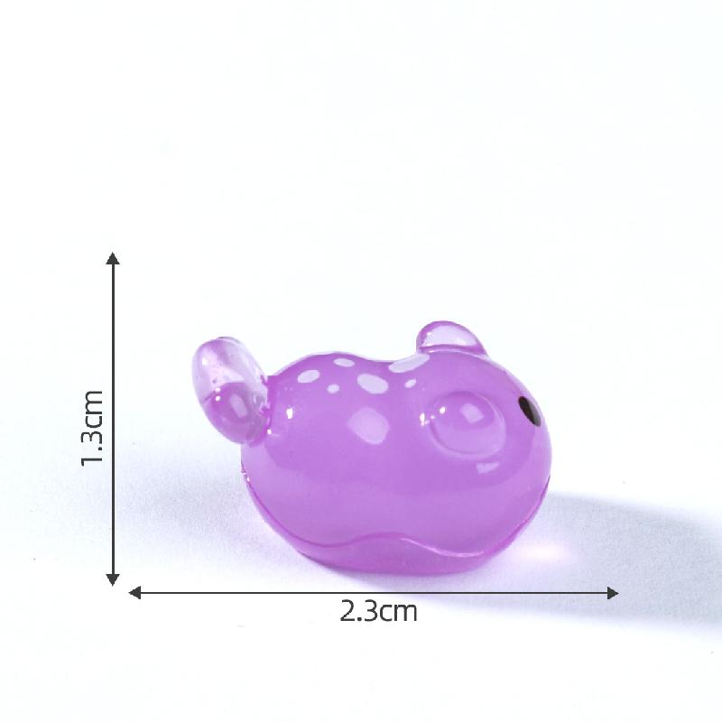 Tiểu cảnh sên biển cầu vồng phát sáng DIY, phụ kiện tiểu cảnh mini resin garden đáng yêu cute (ZC-1441)