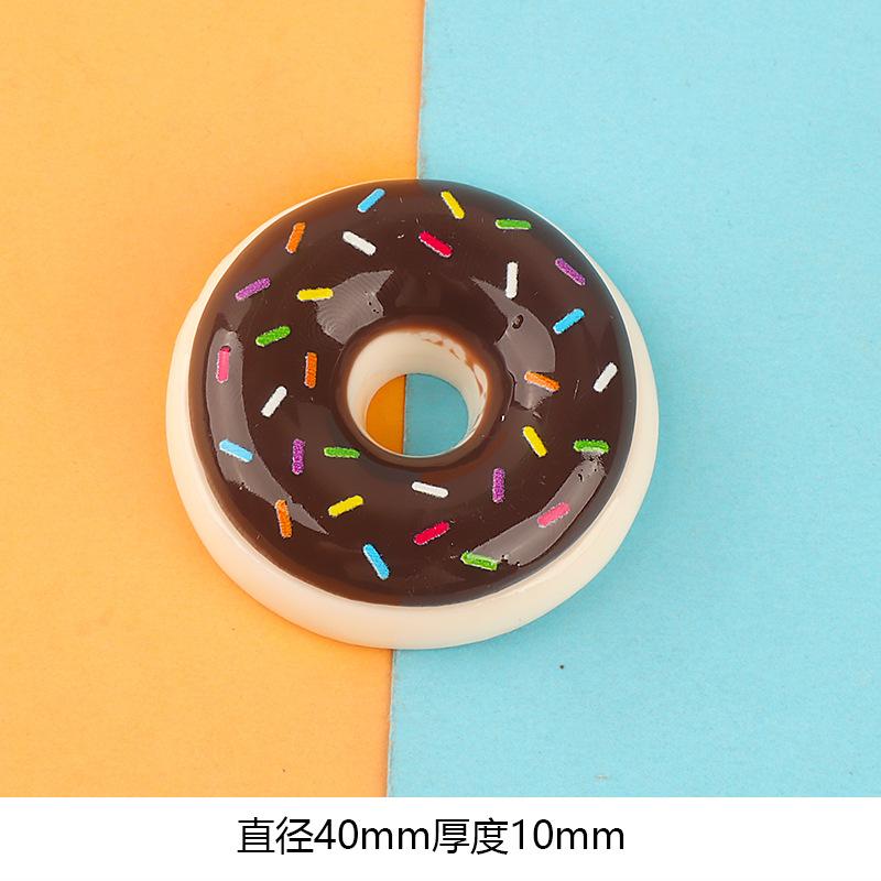 仿真食完树脂甜甜圈diy奶油胶文具盒手机壳饰品手工材料配件批发