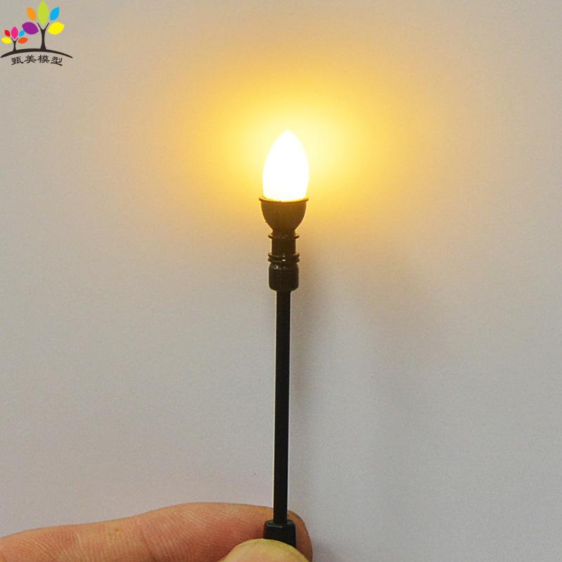 Phụ Kiện Mô Hình Đèn Đường Mini 3V Ánh Sáng Trắng Ấm (MH-129)