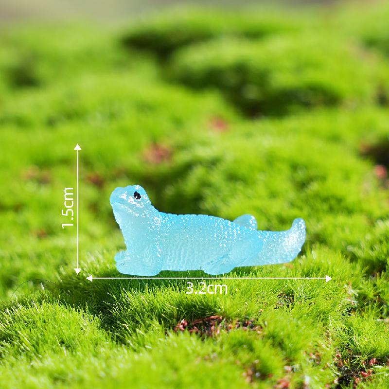 Tiểu cảnh tắc kè thực tế phát sáng DIY, phụ kiện tiểu cảnh mini moss garden resin treo bàn cute (ZC-1479)