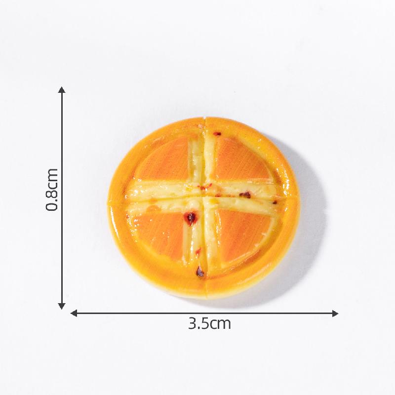 Tiểu cảnh pizza giả ăn được, cream gel kẹp tóc DIY, phụ kiện tiểu cảnh mini (ZC-608)