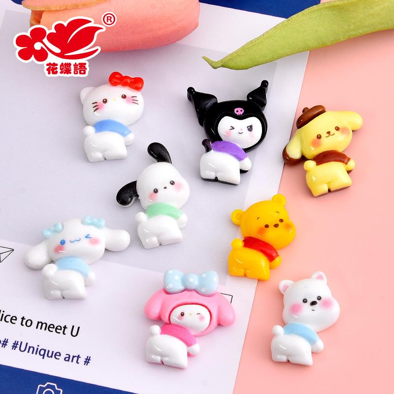 Phụ Kiện Nhỏ Xinh Động vật resin mini, phụ kiện DIY, gương, nam châm tủ lạnh (NX-619)