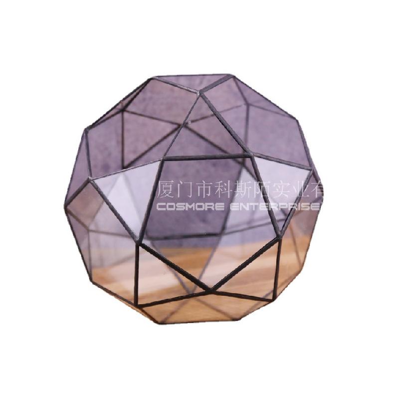 Chậu Đa Giác Bình Terrarium rừng mưa, hộp kính tạo cảnh 32 mặt (DG-51)