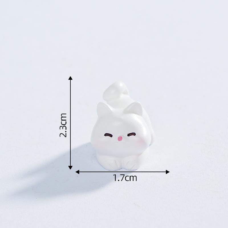 Tiểu cảnh mèo con mini, búp bê DIY, phụ kiện treo, bàn xe hơi, tiểu cảnh dễ thương (ZC-143)