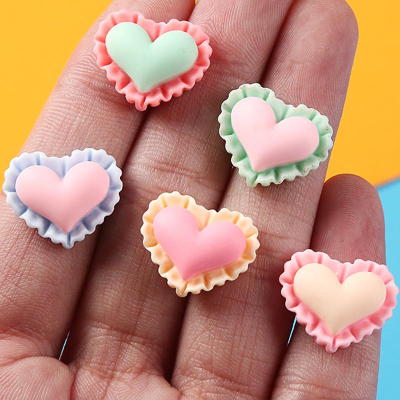 Charm viền tim DIY trang trí vỏ điện thoại (FF-307)