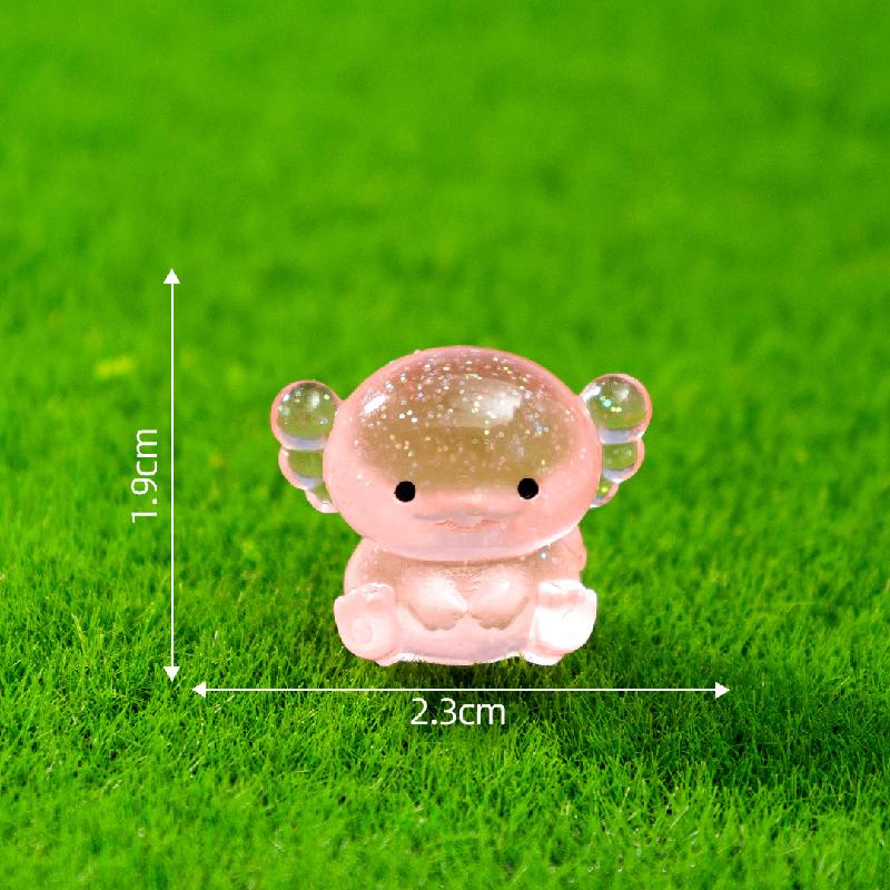 Tiểu cảnh rồng lục giác mập phát sáng DIY, phụ kiện tiểu cảnh mini resin cute (ZC-1117)