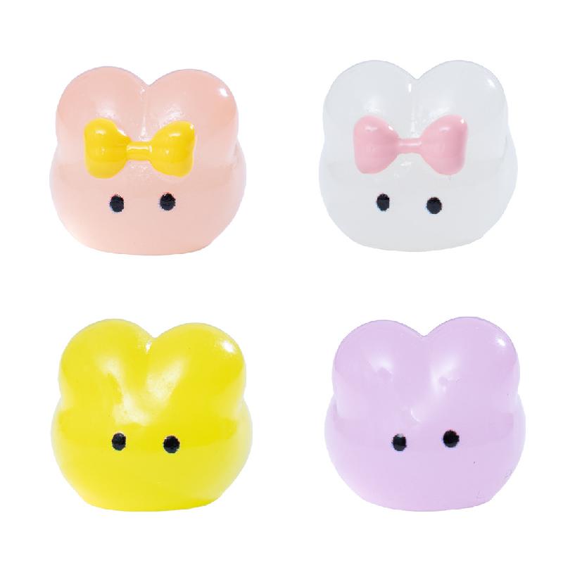 Tiểu cảnh thỏ phát sáng DIY, phụ kiện tiểu cảnh mini bàn garden resin micro cute (ZC-1388)