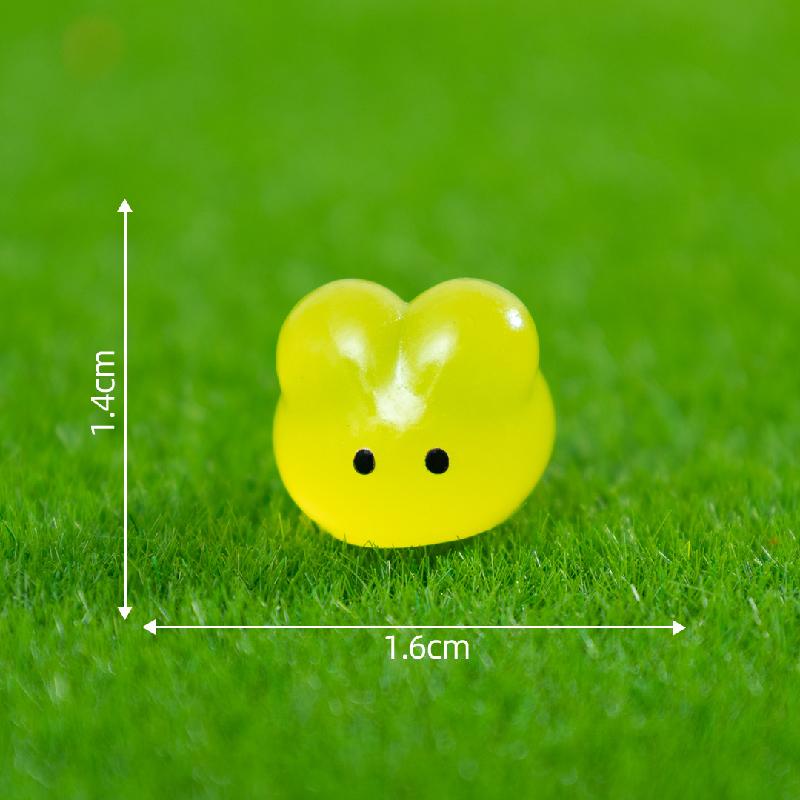 Tiểu cảnh thỏ phát sáng DIY, phụ kiện tiểu cảnh mini bàn garden resin micro cute (ZC-1388)