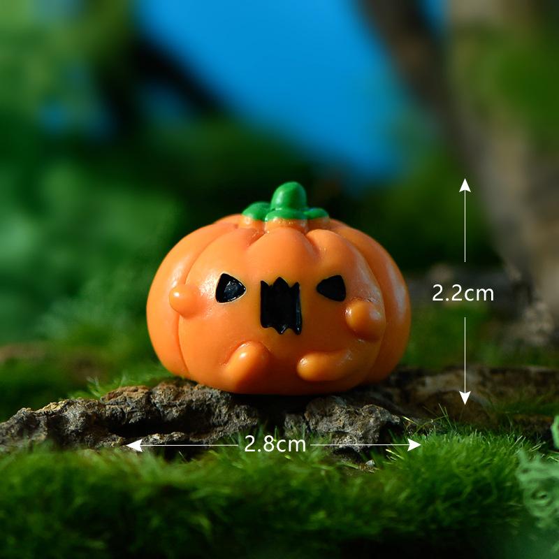 Tiểu cảnh Halloween ma và bí ngô, phụ kiện quả cầu (ZC-165)