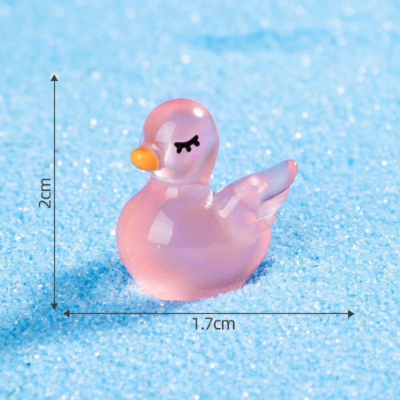 Tiểu cảnh thiên nga phát sáng blind bag DIY, phụ kiện tiểu cảnh mini resin treo bàn đáng yêu cute (ZC-1492)