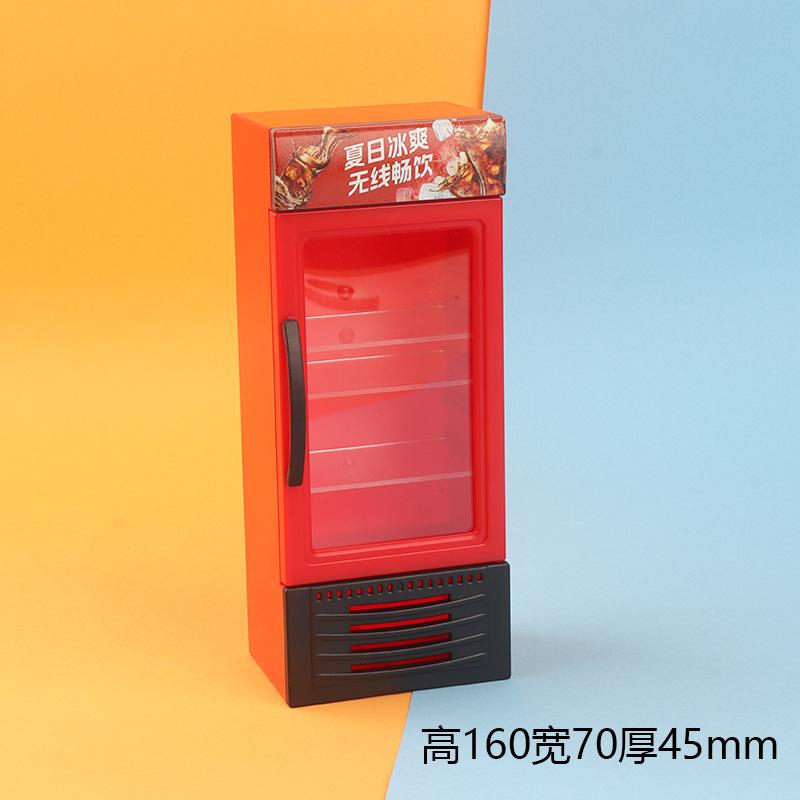 可爱仿真迷你冰箱冰柜娃娃屋1:12厨房微缩模型摆件儿童过家家玩具