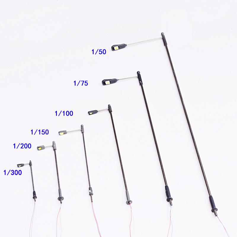 Phụ Kiện Mô Hình Đèn Đường LED Đơn Đầu Mini 3V (MH-209)