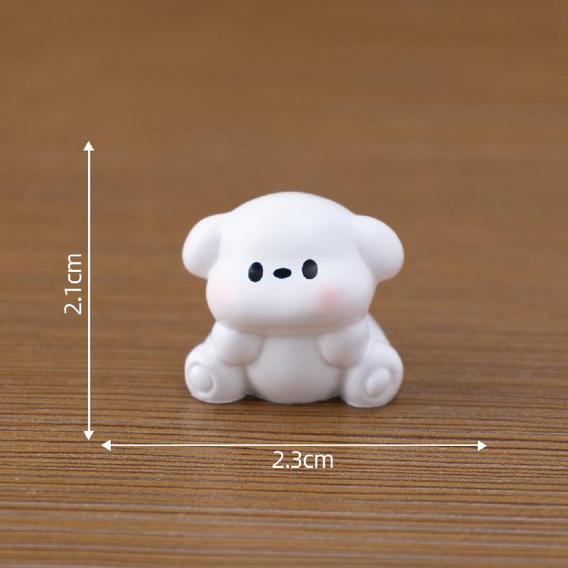 Tiểu cảnh mèo, chó dễ thương, búp bê DIY, phụ kiện bàn tiểu cảnh mini (ZC-569)