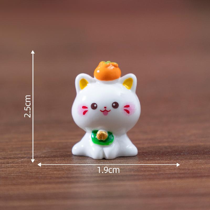微景观创意新年招财小猫公仔萌粒 DIY装饰品挂配件迷你桌面小摆件