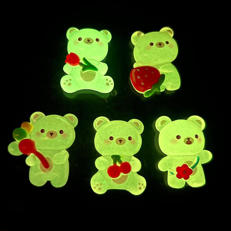 Charm gấu phát sáng DIY trang trí điện thoại (FF-466)