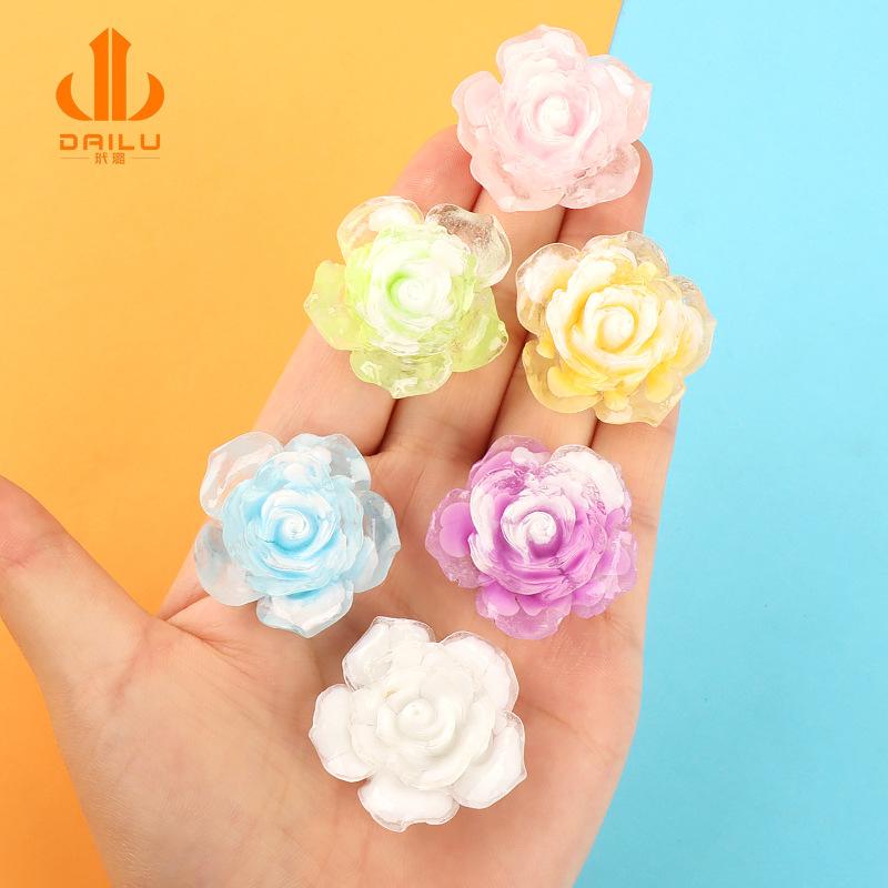 Charm hoa hồng phát sáng DIY trang trí điện thoại (FF-489)
