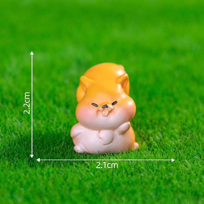 Tiểu cảnh sóc mập DIY, phụ kiện tiểu cảnh mini treo bàn garden đáng yêu, cute (ZC-1102)