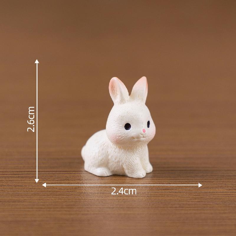 Tiểu cảnh thỏ dễ thương, búp bê DIY, phụ kiện treo bàn tiểu cảnh mini (ZC-392)