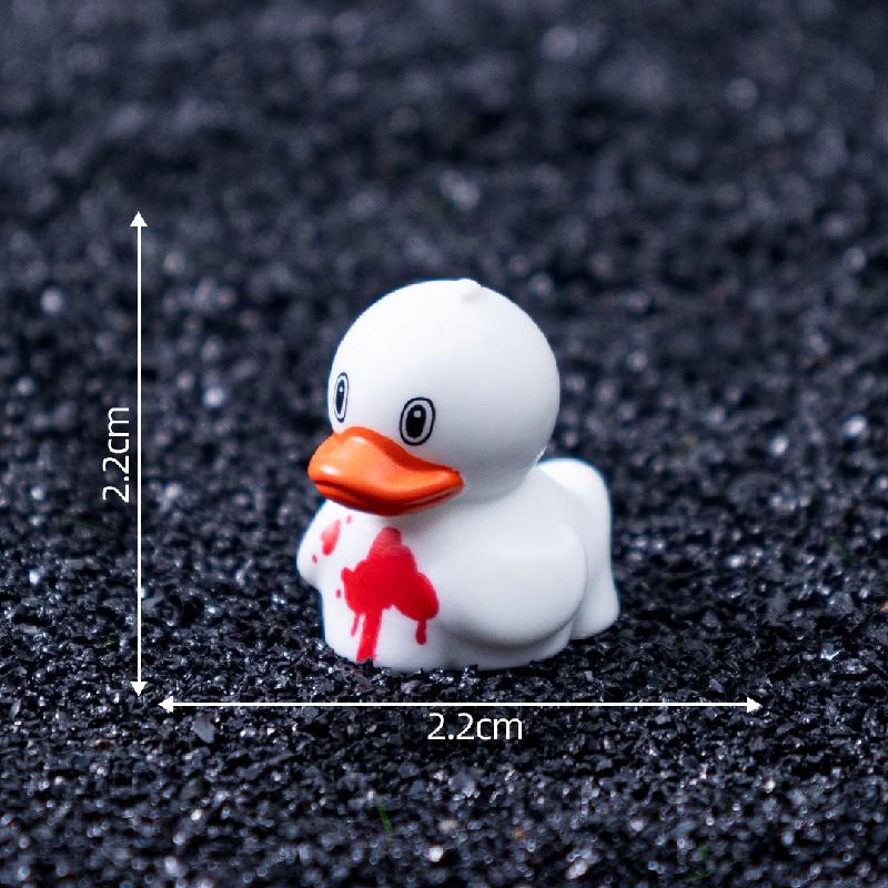Tiểu cảnh vịt vàng Halloween, DIY, phụ kiện treo bàn tiểu cảnh mini đáng yêu (ZC-448)