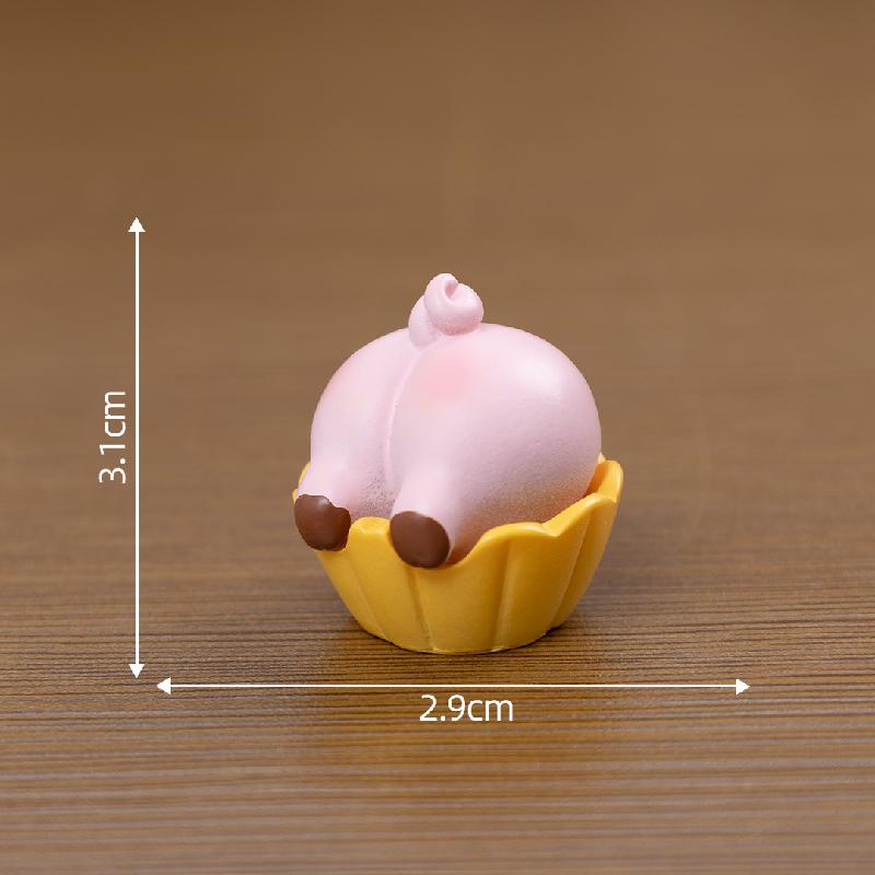 Tiểu cảnh bánh pp DIY, phụ kiện tiểu cảnh mini bàn treo resin đáng yêu, cute (ZC-1080)
