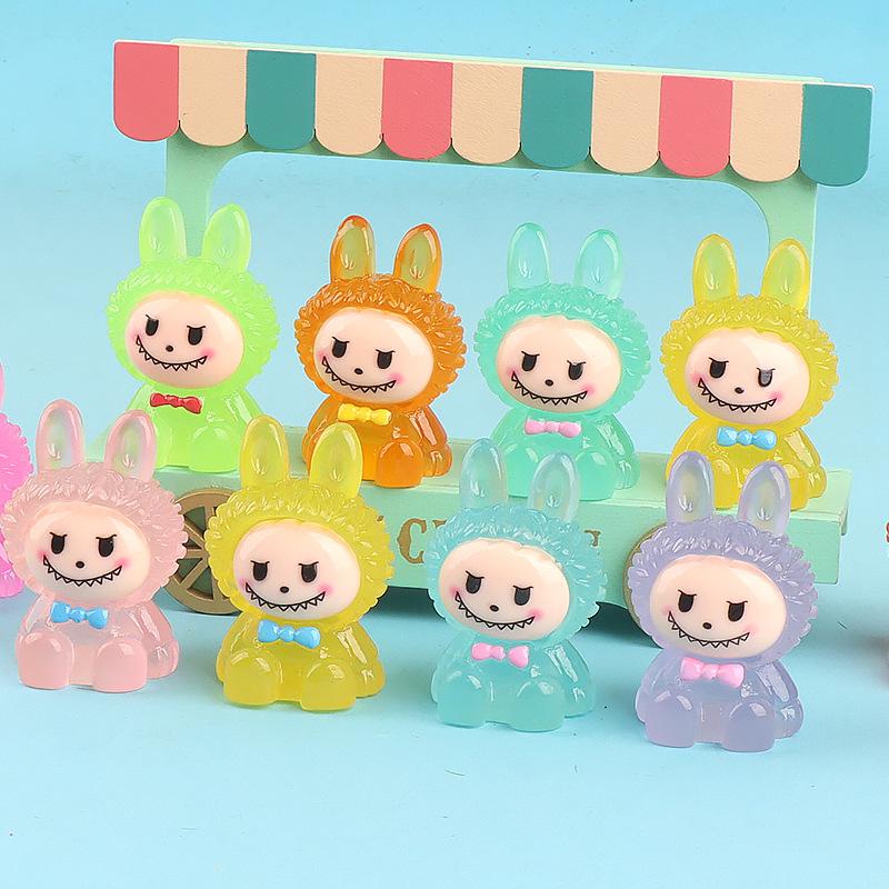Charm thỏ phát sáng DIY trang trí chìa khóa (FF-430)