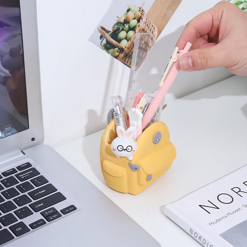 Chậu Cây Resin Chậu cây resin hình balo, chậu mọng nước mini, trang trí bàn làm việc văn phòng (RG-35)