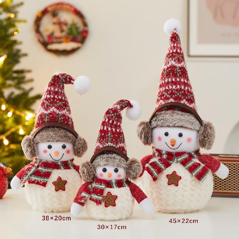 Trang Trí Noel Trang trí Noel: Búp bê người tuyết, cây thông, chụp ảnh