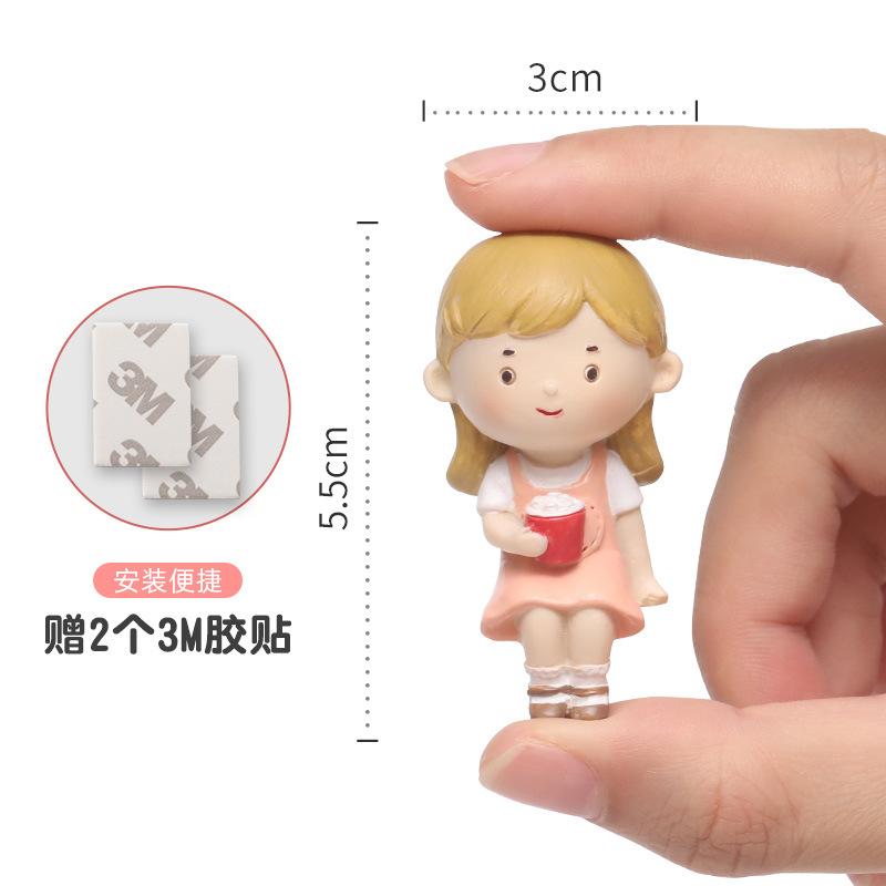 Chậu Cây Resin Tượng tiểu cảnh cây mọng nước resin, đồ trang trí bàn, xe hơi, cặp đôi và quà tặng (RG-250)
