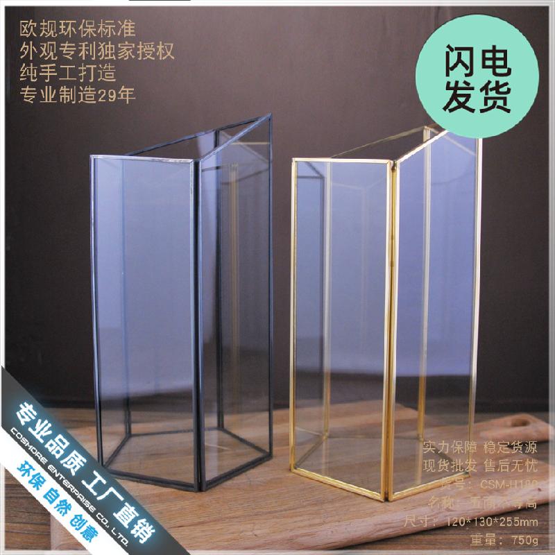 Chậu Đa Giác Chụp kính decor phòng khách, quán cafe (DG-132)